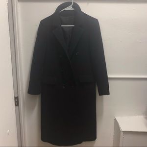 Vintage Cashmere and Wool Overcoat L